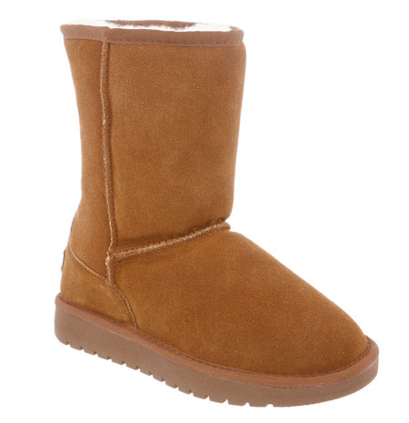 RJs Fuzzies Womens 9" Sheepskin Boots - Chestnut