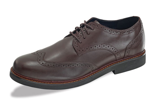 Apex Shoes Mens Lexington Wingtip - Brown