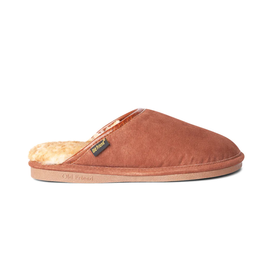 Old Friend Slippers Men's Scuff - Chestnut