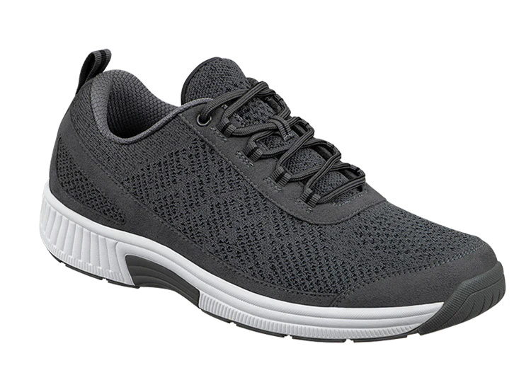 Orthofeet 614 Lava Stretch Knit Shoes - Dark Grey
